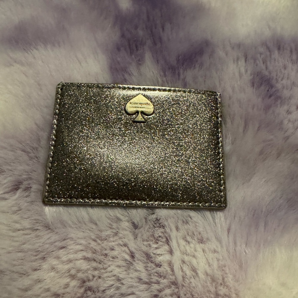 Kate Spade Sparkling Card Holder - Silver